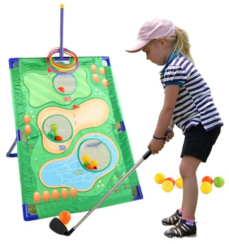 Duvcoywae Simuladores de Golf para Casa - Set de Juego de Aproximación Batalla Golf | Equipo De Entrenamiento Deportivo para Actividades Al Aire Libre En Jardín, Hogar, Oficinas, Fiestas Y Patio