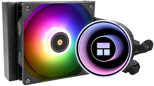Thermalright Frozen Notte 120 ARGB Black CPU Wasserkühler, CPU Wasserkühlung, ARGB Kaltkopf, Geeignet für AMD:AM4/AM5,Intel LGA 1700/1851/1150/1151/1200