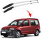 OMAC Dachreling Dachgepäckträger Relingträger kompatibel mit VW Caddy 2003-2020 L1 Alu Silber 2X