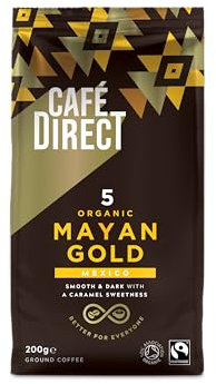 Cafédirect Mayan Gold Mexico Organic Fairtrade Ground Arabica Coffee 200g