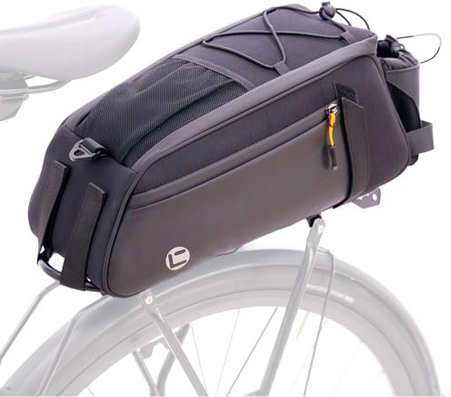 lafo Fahrrad Gepäckträgertasche, 8L Fahrradtasche für Gepäckträger, Multifunktionale Fahrradtasche Hinter Gepäckträgertasche Wasserdicht Rücksitztasche, Schnell Abnehmbare