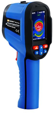 XEAST Wärmebildkamera 256 x 192 TISR IR-Auflösung, -20°C to 550°C Handheld Wärmebildkameras, 25Hz Refresh Rate, Videoaufzeichnung, WIFI-Funktion, PC-Analyse Thermokamera with LED-Fülllicht