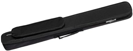 Oshhni Étui de Transport pour Queue de Billard 1/2, Housse de Protection à Fermeture éclair, Pochette de Rangement pour Accessoires, Sac pour Queue de, Noir