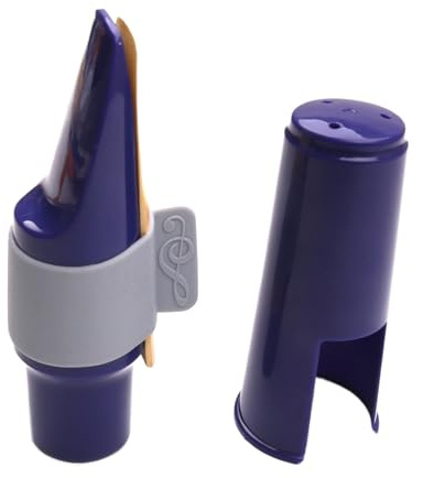 Kit bocchino per sassofono, bocchino per suonare contralto, 10 x 3,4 x 3,4 cm, coperchio protettivo incluso, accessorio per strumenti portatili, strumento di per studenti, attrezzatura musicale