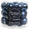 Mini-Weihnachtskugeln aus Glas 24er Set 25mm ( marineblau / nachtblau / navy ) Spiegelbeeren Weihnachtskugeln Baumkugeln Christbaumkugeln