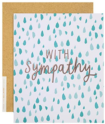 Hallmark Sympathy Card - Embossed Text Design