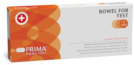 PRIMA Bowel Health Test detects Hidden faecal Occult Blood (FOB) in a Stool Sample, Results in 5 Minutes, Home use