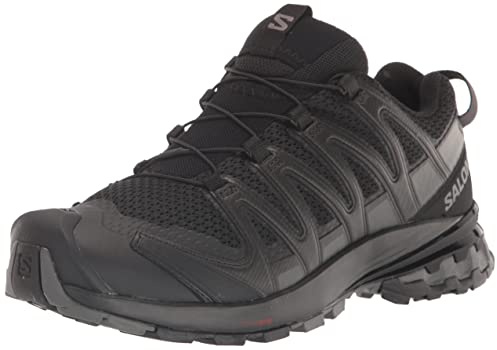 SALOMON Men's XA Pro 3D V8 Sneaker, Black/Black/Magnet, 8.5 UK