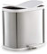 Simple Human Trash Can Kitchen Trash Can Stainless Steel Kitchen Bedroom Bathroom Double Open Lid Classification Double Side Capacity 6L