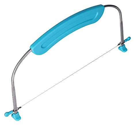 Gavigain Livellatrice per Torte in Acciaio Inossidabile, TagliaTorte a Filo Sintonizzabile con Manico e Strumento per Cottura Fai da Te in Scala per Cucina