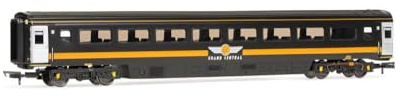 Vagón de pasajeros Hornby - R40441 Railroad Grand Central Rail, Remolque Mk3 estándar Abierto, 42401 - Juguete de Tren de la época 10, vagón de Escala 00 para Juego de Trenes