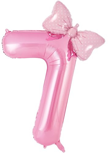 Palloncino Numero 7, 40 Pollici Gonfiabili Pallone per Anniversario, Numeri Gonfiabili Compleanno Grandi, Anniversario Baby Shower Festa Decorazioni