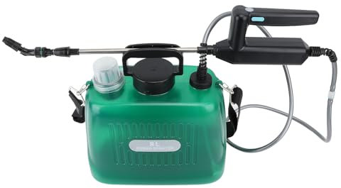 2.1 Gallon Batteridriven Sprayer - 2000 Mah USB Laddningsbar Elektrisk Sprayer för Trädgårdsarbete, Gräsmattvattning och Multifunktionell Användning - Bärbar Växtsprut med Batteritid (Grön)