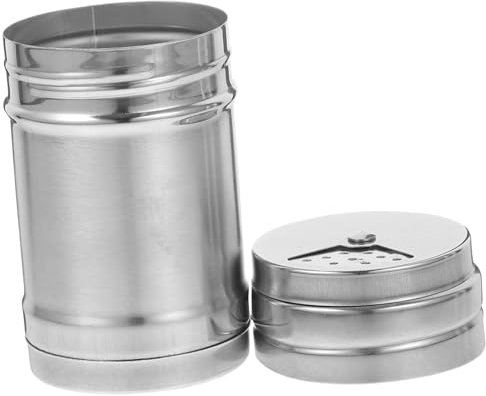 Shaker Condimenti Acciaio Inossidabile Dispenser per Barattolo per Spezie con Chiusura per Cucina e Bbq
