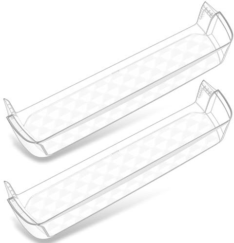 [2 PACK] UPGRADED MAN62570401 Door Shelf Bin Compatible with LG Refrigerator Door Shelf Replacement Parts LTCS20030S LTCS20020S LTCS20020W Shelf, Refrigerator Door Basket Kenmore Fridge Door Shelves