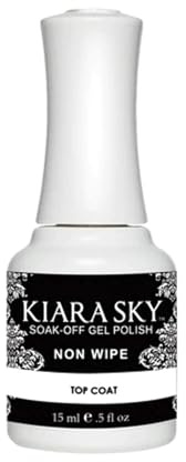 Kiara Sky Professional Nails LED UV Soak off Gel Polish Non Wipe Top Coat