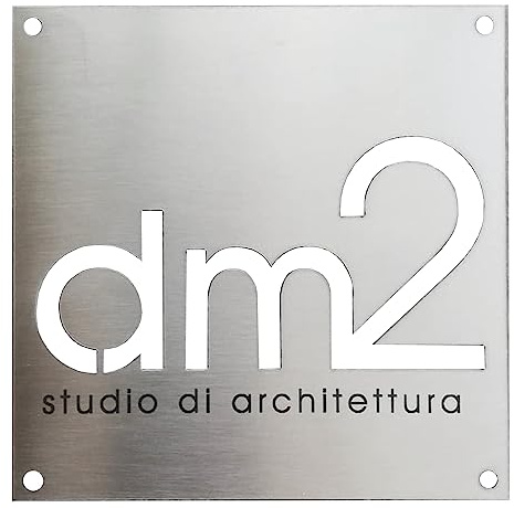 GUIZZO Creart - Numero Civico Esterno in Acciaio Inox Modificabile, Targhetta Personalizzata Via/Nomi/Studio, Targhetta Porta Ingresso Personalizzata con Numeri Civici Esterni Made in Italy, 10x10H cm