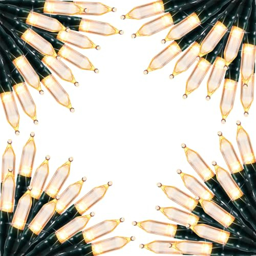 Battery Operated Christmas String Lights, 8ft 20 LED Mini Lights with Timer, Christmas Tree Lights for Indoor Outdoor Bedroom Wedding Party Holiday Xmas Decoration，Warm White（4 Pack）