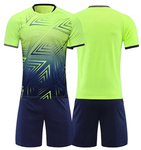 Inlefen Combinaison de Sport pour Enfants Ensemble de vêtements de Football et de Basket-Ball d'été à Manches Courtes Respirant T-Shirt+Short Tracksuit pour la Course à Pied et Le Jogging