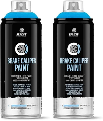 MTN PRO Pintura Pinzas de Freno Azul Metalizado 400ml (Paquete de 2)