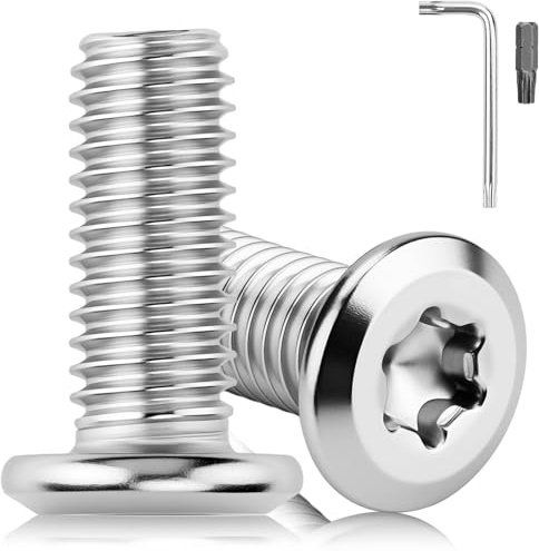 qjuwhua 40 stycken M5 x 16 mm skruvar, platta huvudskruvar, 304 rostfritt stål, A2 V2A torx-nyckel och skruvmejsel för montering, underhåll