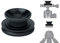 KIWIFOTOS Glaskugel Ständer Kristallkugel Saugnapf Halterung, 1/4 Zoll-20 Stativ-Gewinde & Runde Arca Swiss Flache Platte für Glaskugel-Fotografie