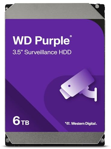 WD 6TB PURPLE 128MB 3.5IN SATA 6GB/S INTELLIPOWERRPM