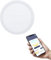EGLO connect.z Smart-Home LED Bad-Einbaustrahler Fueva-Z, ultra flach, Ø 216 mm, ZigBee, App und Sprachsteuerung Alexa, Lichtfarbe (warmweiß-kaltweiß), dimmbar, Alu Einbauspot weiß, IP44