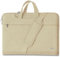 Voova Laptoptasche Tasche 17 17,3 Zoll Notebook Schultertasche Umhängetasche Tragetasche Notebooktasche leicht mit Versteckbarer Griff für Laptop 17.3 Beige Aprikose