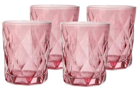 HOMLA Set LUNNA rosa Gläser 4 Stück. 0,29 l