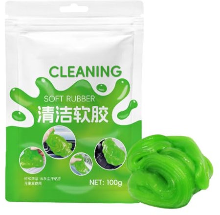 Gel de limpieza de coche, espátula de limpieza de coche, gel limpiador de ventilación de coche, limpiador de interior de coche, kit de limpieza multifuncional para impresoras, teléfonos móviles,