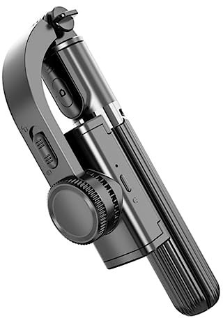 1 Ensemble Trépied Stabilisateur Portable pour Smartphone avec Support de Téléphone Selfie Stick et Gimbal pour Vlogs et Streaming Direct Noir