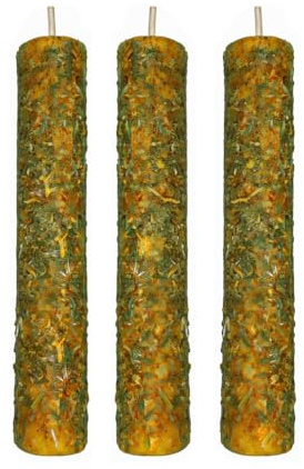 Velas de Miel y Ruda, Cera de Abeja Natural, Manifestación, rituales abundancia y limpieza energética (3)