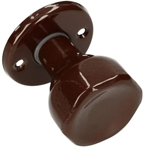 KOTARBAU® Türknauf Drehbar 5 Farbe Türbeschlag Türkugel Türgriff Stahl Lackiert Kugelknauf Türknopf Drehknauf Tür Tor Griff 1 St. Robust Top (Braun)