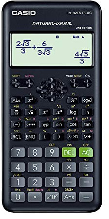 Casio FX-82ES Plus 2nd Edition - Non-Programmable Scientific Calculator, 252 Functions, Black