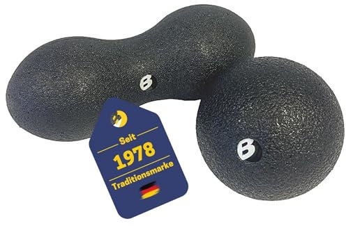 Best Sporting Massage Ball Set - Faszienbälle I 1x Faszien Ball für die punktuelle Selbstmassage I 1x Faszien Duo Ball für die Massage größerer Muskelbereiche I Extrem robust