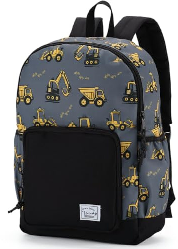 VASCHY Sac à Dos Enfant, Léger Cartable Filles Garcons Primaire Maternelle 4-6 Ans Imperméable Mignon Sac à Dos Fille Garçon pour A4 Dossier Préscolaire Voyage avec Sangle de Poitrine | Grande Capacité, Format A4, Résistant à l’eau, Multi-poches, Idéal Voyage/École, Cadeau Garçon et Fille