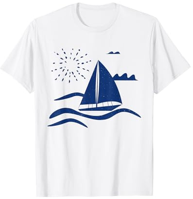 Voilier de vacances pour garçons et filles T-Shirt