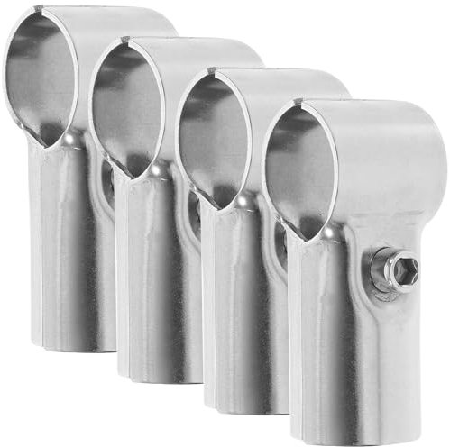 Housoutil 25mm Rostfreie Stahl T-Rohrschellen, 4stück T-Stück Rohrverbinder Aus Edelstahl 304, T-Schelle Für 25mm Rohre, Rohrverbinder T-Stück für Maschendrahtzaun Endklemmenplatten