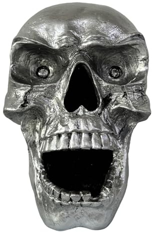 Phare tête de mort pour motos – Phare décoratif en résine, parfait pour les cadeaux de fête d'Halloween 2022, accessoire de moto rétro et unique, ajoute une touche distinctive à l'apparence de v