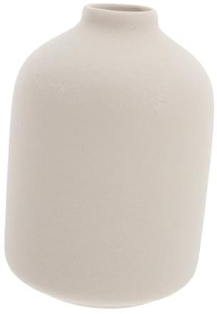 Cabilock Jarrón Cerámico Blanco Minimalista para Centro De Mesa Florero Decorativo