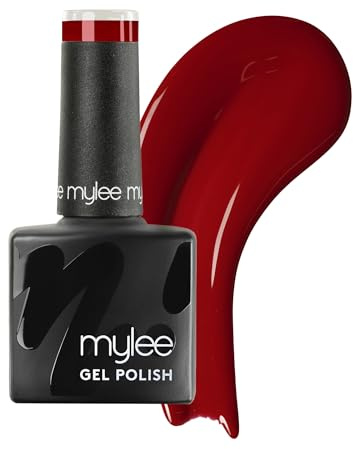 Mylee Gel Nail Polish 8ml [As Red As It Gets] - UV/LED Soak-Off Nail Art Manicure Pedicure for Professional, Salon & Home Use [Red Range] - Long Lasting & Easy to Apply