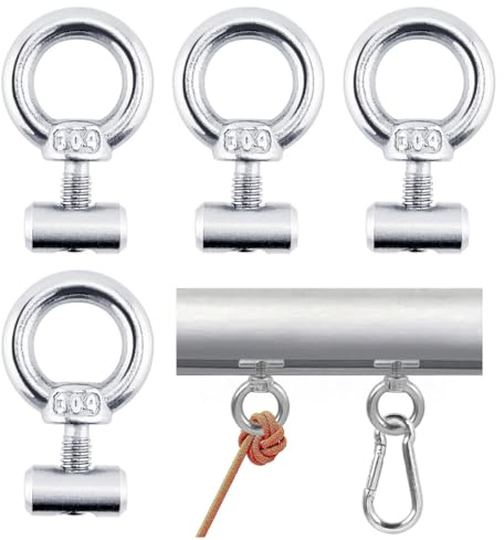 WUSJCOF 4 Piezas de Topes de Riel de Acero Inoxidable, Accesorios Caravana, Autocaravana, Camper, Barco y Avance