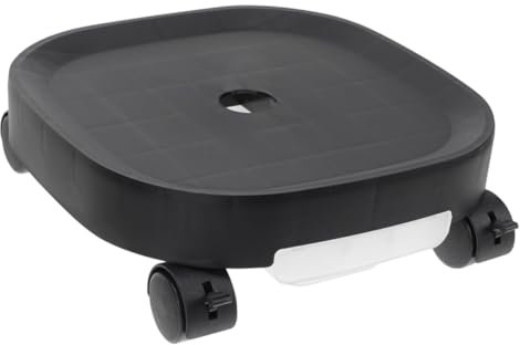 BAZEITFLOW Carrello per Piante con Ruote Girevoli e Freno Vassoio per Acqua e Base Mobile per Vasi da Fiori Durevole e Resistente per Interni Ed Esterni