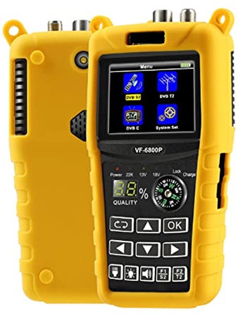 Buscador de satélites, Buscador de satélite DVB-T2/DVB S2/DVB C Sat Finder Meter for Receptor de TV por satélite DVB T2 sintonizador HD Digital Satfinder para Ajustar la Antena parabólica