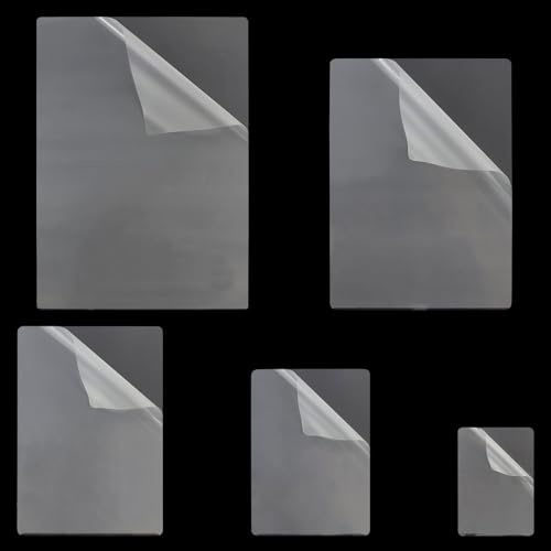 150 Pcs Thermal Laminating Pouches, 100 Microns Clear Laminating Pouch 5 Sizes Film Photo Protecting Sheets Hot Laminate Pouches Sheets for Sealed Photo Card Documents, for Home, Office Events