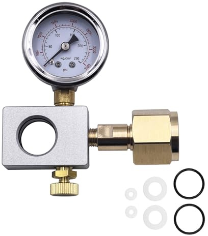 DRYHTEN Kohlendioxid Nachfüllstation Adapter mit Gauge für DUO Terra Art Gaia Pink Zylinder Flasche Quick Connect