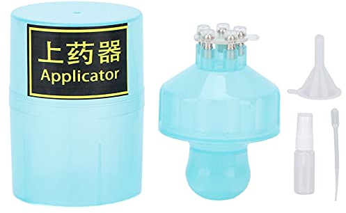 Almeigrity Applicatore per cuoio capelluto Fluido per cuoio capelluto Pettine Applicatore per trattamento dei capelli Strumento di crescita del dispositivo per (Blu)