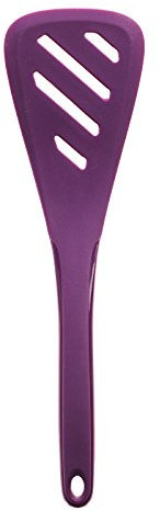 Kochblume Design-Schlitzwender L | Premium-Silikon | Hitzebeständig | Spülmaschinenfest | 30cm | Farbe: lila