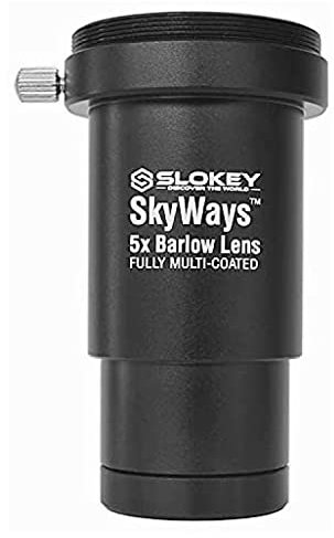 Barlow 2X Pro Slokey SkyWays Achromatisches Objektiv, hochwertige optische Qualität, behandelt mit FMC und Antireflexbeschichtung für EIN klares und helles Bild - Superleicht, kompakt und robust
